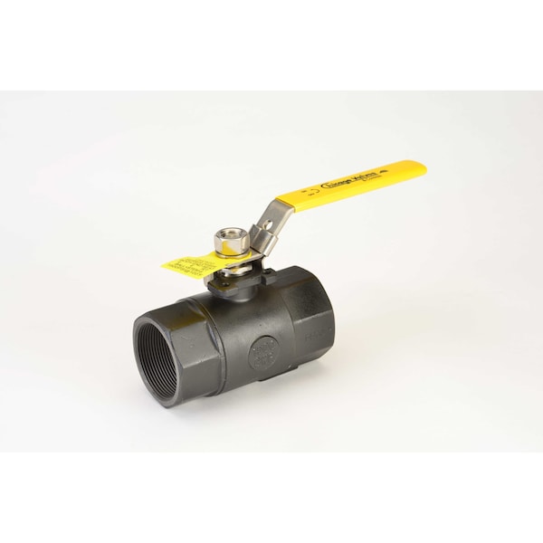 Chicago Valves And Controls 1/2", 2 Piece Standard Port Carbon Steel Ball Valve with FNPT Ends 2446R005 - main